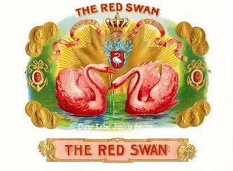 Red Swan- cigar box label