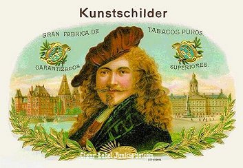 Kunstschilder cigar box label