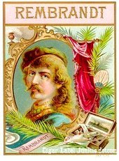 Rembrandt cigar box label
