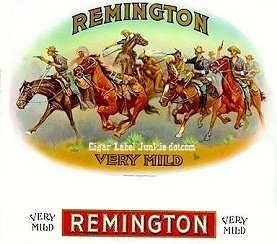 Remington cigar box label