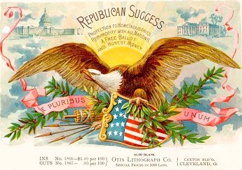 Republican Success cigar box label