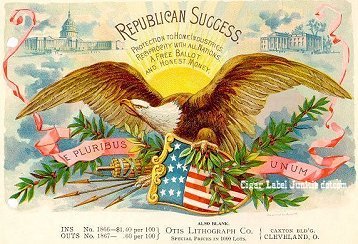 Republican Success cigar box label