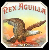 Rex Aguilla outer cigar box label