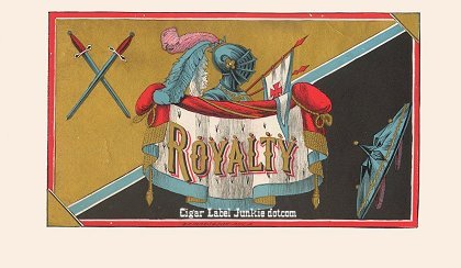 Royalty- cigar box label