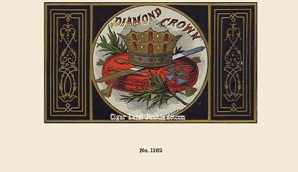 Diamond Crown- cigar box label