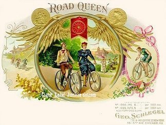 Road Queen cigar box label