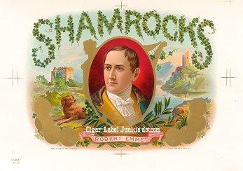 Robert Emmet cigar box label