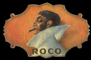 Roco die cut cigar label