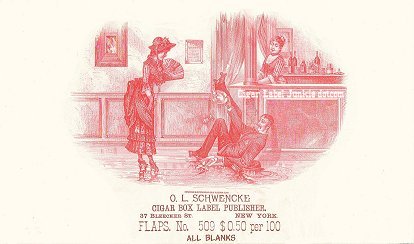 Rollers- cigar box label