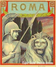 Roma- cigar box label
