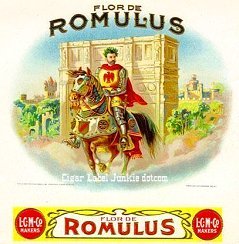 FD Romulus-cigar box label