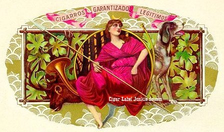 UT Diana- cigar box label