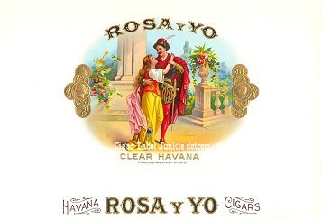 Rosa Y Yo inner cigar label