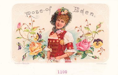 Rose of Eden cigar box label