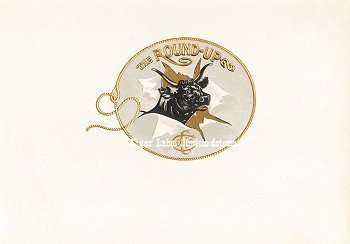 Round Up inner cigar label