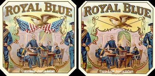 Royal Blue outer cigar box label