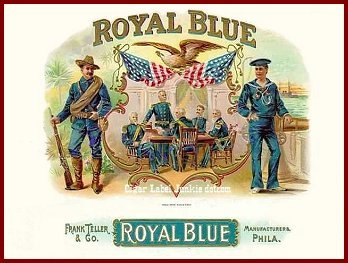 Royal Blue inner cigar box label