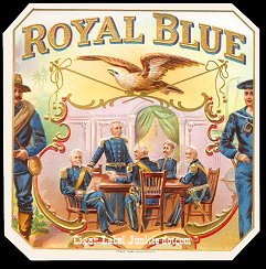 Royal Blue outer cigar label