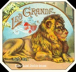 Leo- cigar box label