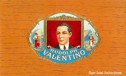 Rudy Val top label cigar box label