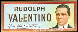 Rudy Val end cigar box label