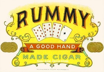 Rummy- cigar box label