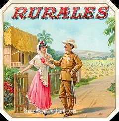 Rurales outer cigar label