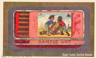 Sample Lot cigar label