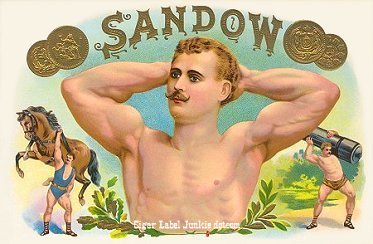 Sandow cigar box label