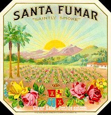 Santa Fumar cigar label