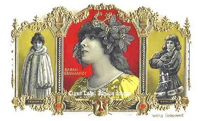 Sarah Bernhardt cigar box label