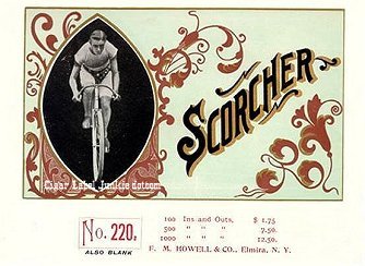 Scorcher cigar box label