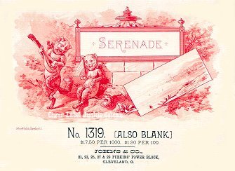 Serenade- cigar box label