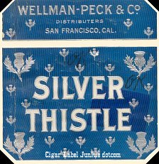 Silver Thistle cigar box label