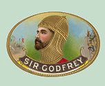 sir godfrey top tag cigar box label
