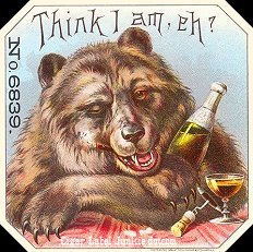 Think I Am- cigar box label