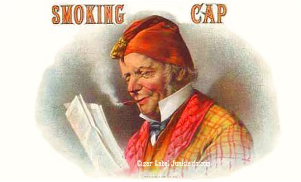 Smoking Cap- cigar box label