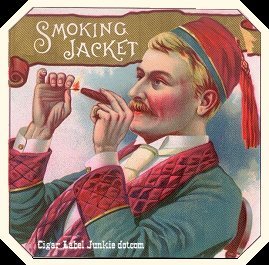 Smoking Jacket- cigar box label