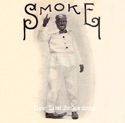 Smoke cigar box label