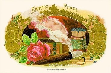 Smokers Pearl cigar box label