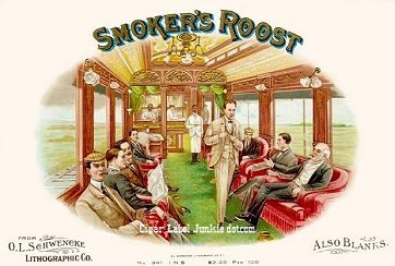 Smokers Roost cigar box label