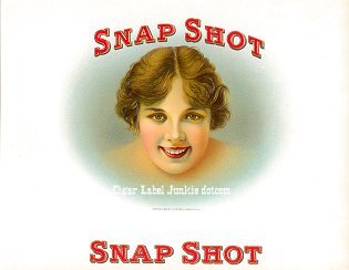 Snap Shot inner cigar label