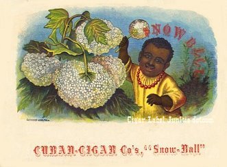 SnowBall cigar box label