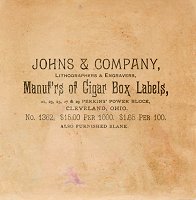 Snow Belle outer cigar box label