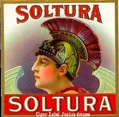 Soltura- cigar box label