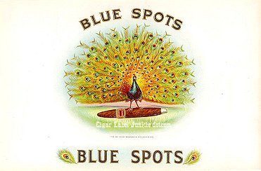 Blue Spots- cigar box label