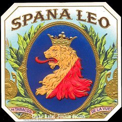 Spana Leo outer cigar label