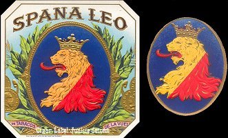 Spana Leo outer cigar box label