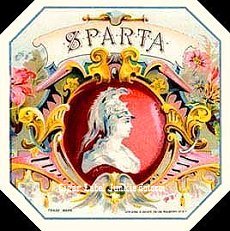 Sparta- cigar box label