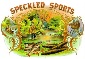 Speckled Sports cigar box label